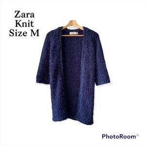 Zara Knit - Blue Sparkly Knit Cardigan - Zara - Size Medium - EUC